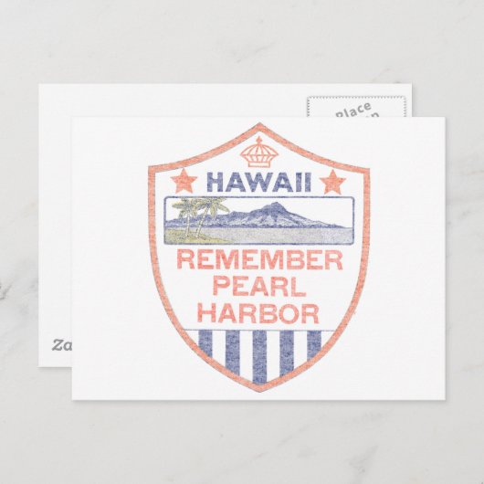 Herinner je Pearl Harbour Briefkaart (Voorkant / Achterkant)