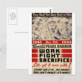 Herinner je Pearl Harbour Briefkaart (Voorkant / Achterkant)