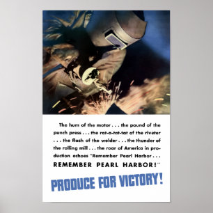 Herinner je Pearl Harbour nog! Produce voor overwi Poster