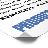 Herinner je Pearl Harbour nog! Produce voor overwi Poster (Hoek)