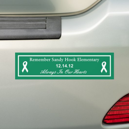 Herinner je Sandy Hook Elementary School bumper Bumpersticker (Op auto)