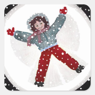 Herinner je vierkante sticker