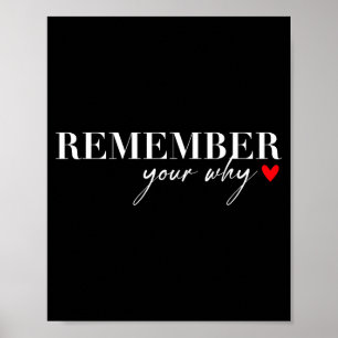 Herinner je waarom humoristische sarcastische insp poster