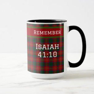 Herinner Jesaja 41: 10 Wees Onbevreesd Christelijk Mok