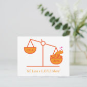 Herinner jezelf aan Yell Less + L.O.V.E. Meer! Briefkaart (Staand voorkant)