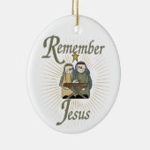 Herinner Jezus Kerstmis Ornament (Rechts)