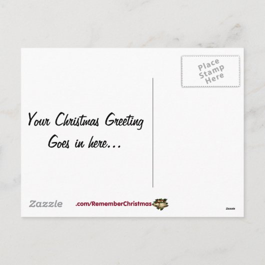 Herinner Kerstmis Feestdagenkaart (Achterkant)