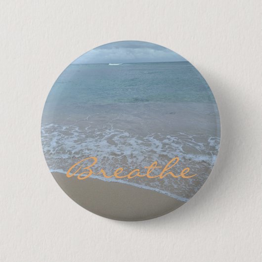 Herinner me aan Breathe speld Ronde Button 5,7 Cm (Voorkant)