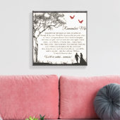 Herinner me canvas afdruk (Insitu (Woonkamer))