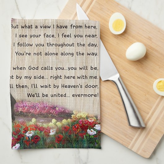 Herinner me Dachshund Theedoek (Quarter Fold)