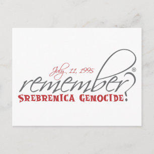 herinner me de genocide in srebrenica briefkaart