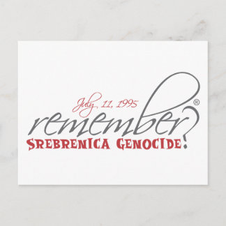 herinner me de genocide in srebrenica briefkaart
