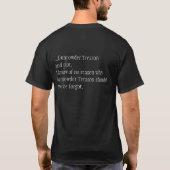Herinner me de vijfde van November... T-shirt (Achterkant)