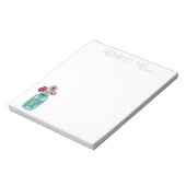 Herinner me Floral Bouquet in Glass Jar Blocnote (Linkerzijde)