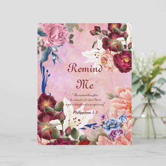 Herinner me Gepersonaliseerd Papier (Staand voorkant)