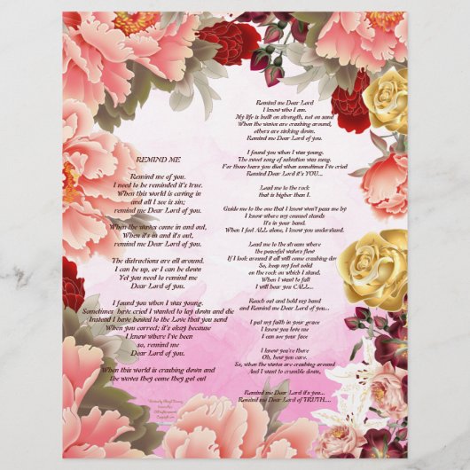 Herinner me Gepersonaliseerd Papier (Achterkant)