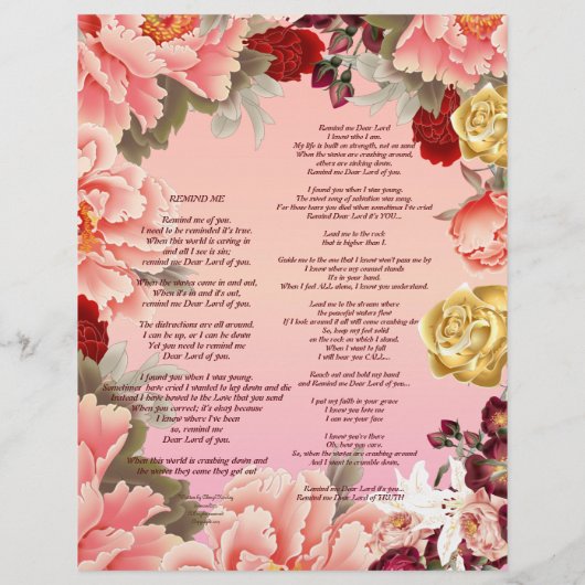 Herinner me Gepersonaliseerd Papier (Achterkant)