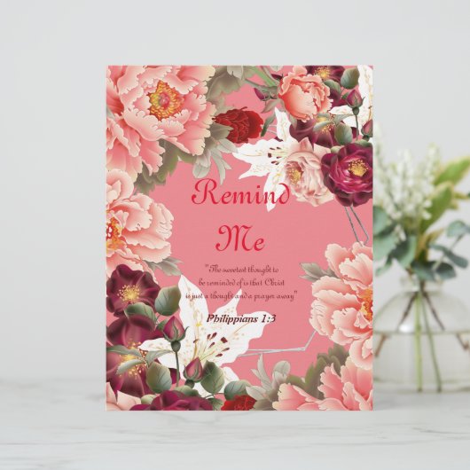 Herinner me Gepersonaliseerd Papier (Staand voorkant)