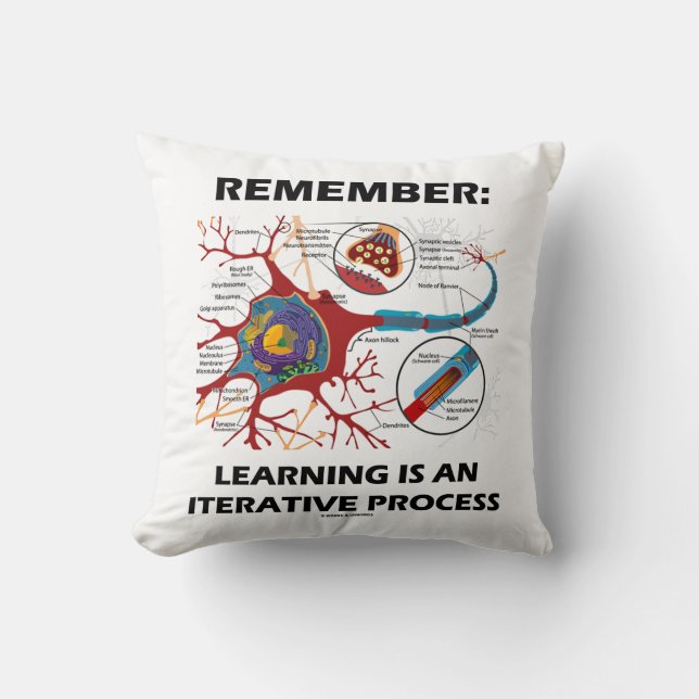 Herinner me: Het leren is een Iterative processyna Kussen (Voorkant)