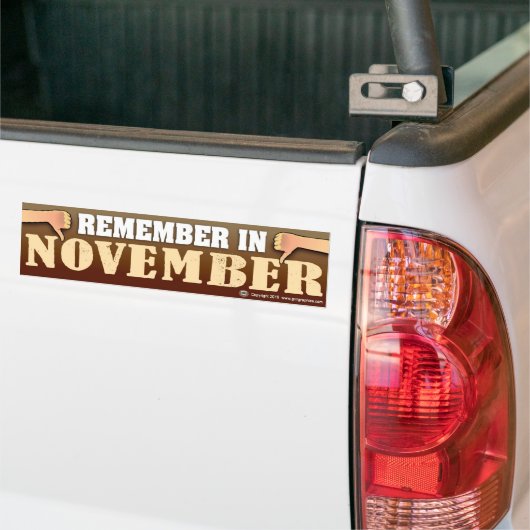 Herinner me in de Bumpersticker van November (Op Truck)