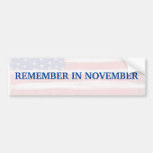 Herinner me in November Bumpersticker (Voorkant)