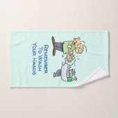 Herinner me om uw Cartoon van Handen te wassen Handdoek (Handdoek)