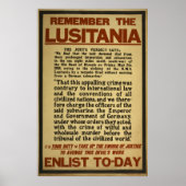 Herinner me vandaag Enlist Lusitania Poster (Voorkant)