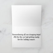 HERINNER MIJN TWIN BIJ CHRISTMAS/ALLE FUN DIE WE H FEESTDAGEN KAART (Binnen)