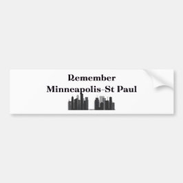 Herinner Minneapolis & St. Paul Bumpersticker