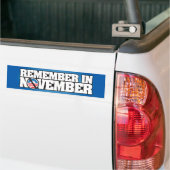 Herinner November Bumpersticker (Op Truck)
