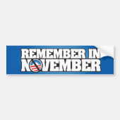 Herinner November Bumpersticker (Voorkant)