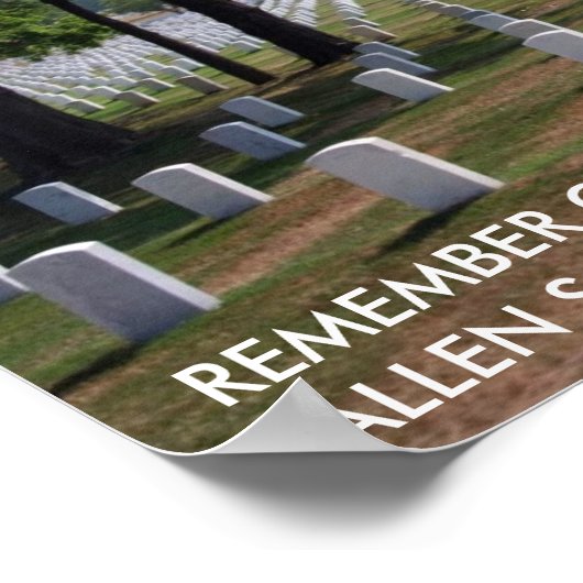 HERINNER ONZE VALLEN SOLDATEN POSTER (Hoek)