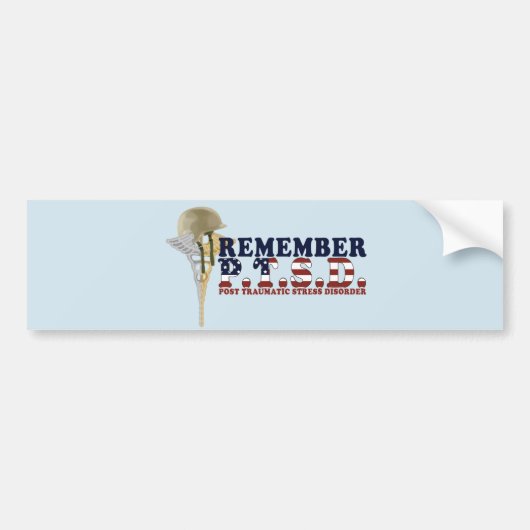 HERINNER P.T.S.D. Bumpersticker (Voorkant)