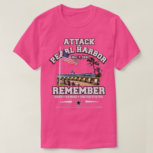 Herinner Pearl Harbor 1941 T-shirt (Design voorkant)