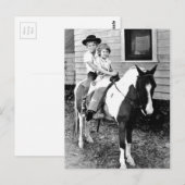 Herinner Pony Ride Portretten Briefkaart (Voorkant / Achterkant)