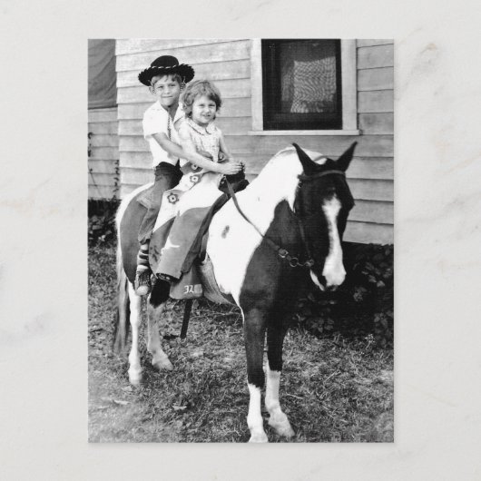 Herinner Pony Ride Portretten Briefkaart (Voorkant)