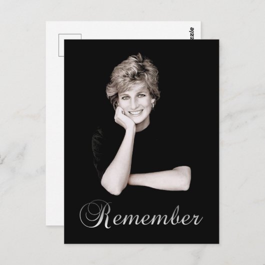 Herinner Princess Diana Briefkaart (Voorkant / Achterkant)