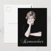 Herinner prinses Diana Briefkaart (Voorkant / Achterkant)