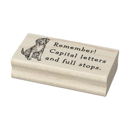 HERINNER PUNCTUATIE CHARLIE HOND STEMPEL (Stempel)