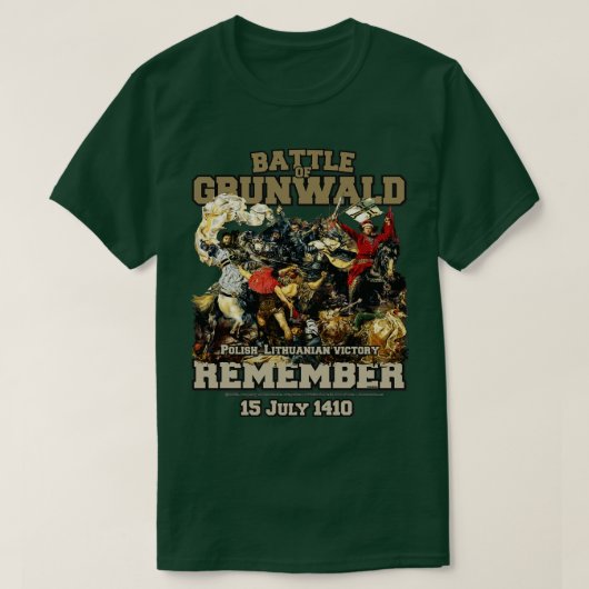 Herinner Slag bij Grunwald 1410 T-shirt (Design voorkant)