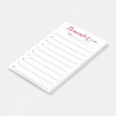 Herinner Taaklijst Organisator met Datum Post-it® Notes (Schuin)