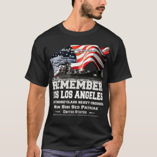 HERINNER U USS Los Angeles CA135 zware kruiser vet T-shirt