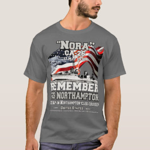 HERINNER U USS Northampton CA26 US marine kruiser T-shirt