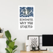 Herinner Waarom Bos Zonlicht Motivatationeel Poster (Thuiskantoor)