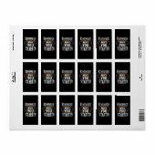 Herinner waarom je bent begonnen etiket (Full Sheet)
