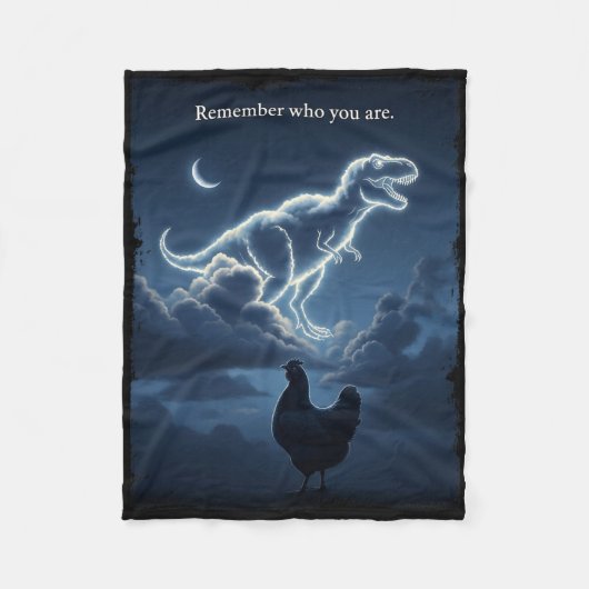 Herinner wie je bent - Grappige evolutie grap meme Fleece Deken (Voorkant)