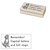 HERINNEREN AAN DE PUNCTUATION CHARLIE DOG RUBBER S RUBBERSTEMPEL (Gestempeld)
