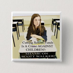 HERINNEREN AAN DE REGERINGEN VAN DE PARTIJ VIERKANTE BUTTON 5,1 CM