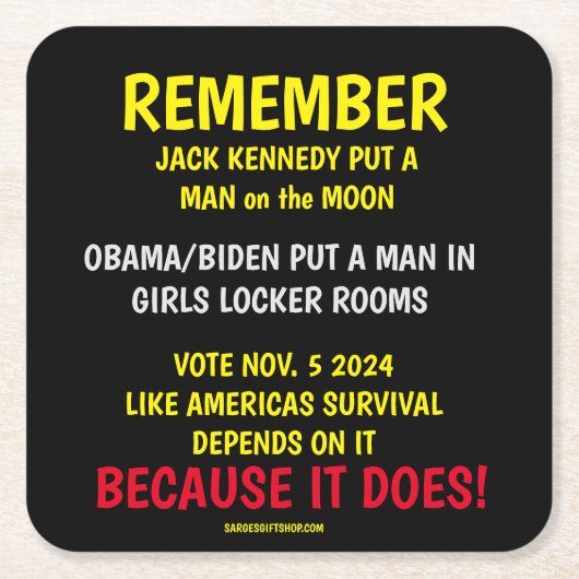 HERINNEREN AAN DE STEMMING KARTONNEN ONDERZETTERS (Voorkant)