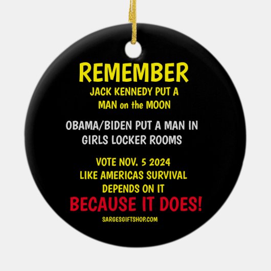 HERINNEREN AAN DE STEMMING KERAMISCH ORNAMENT (Achterkant)